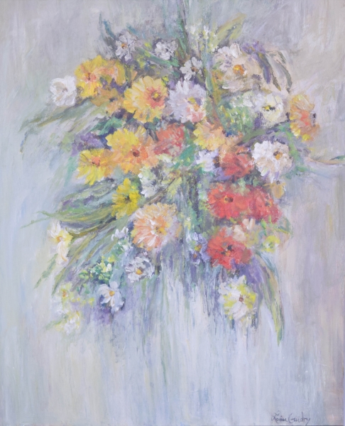Spring Bouquet by Louise Guidry | Acrylic paint on canvas Spring Bouquet